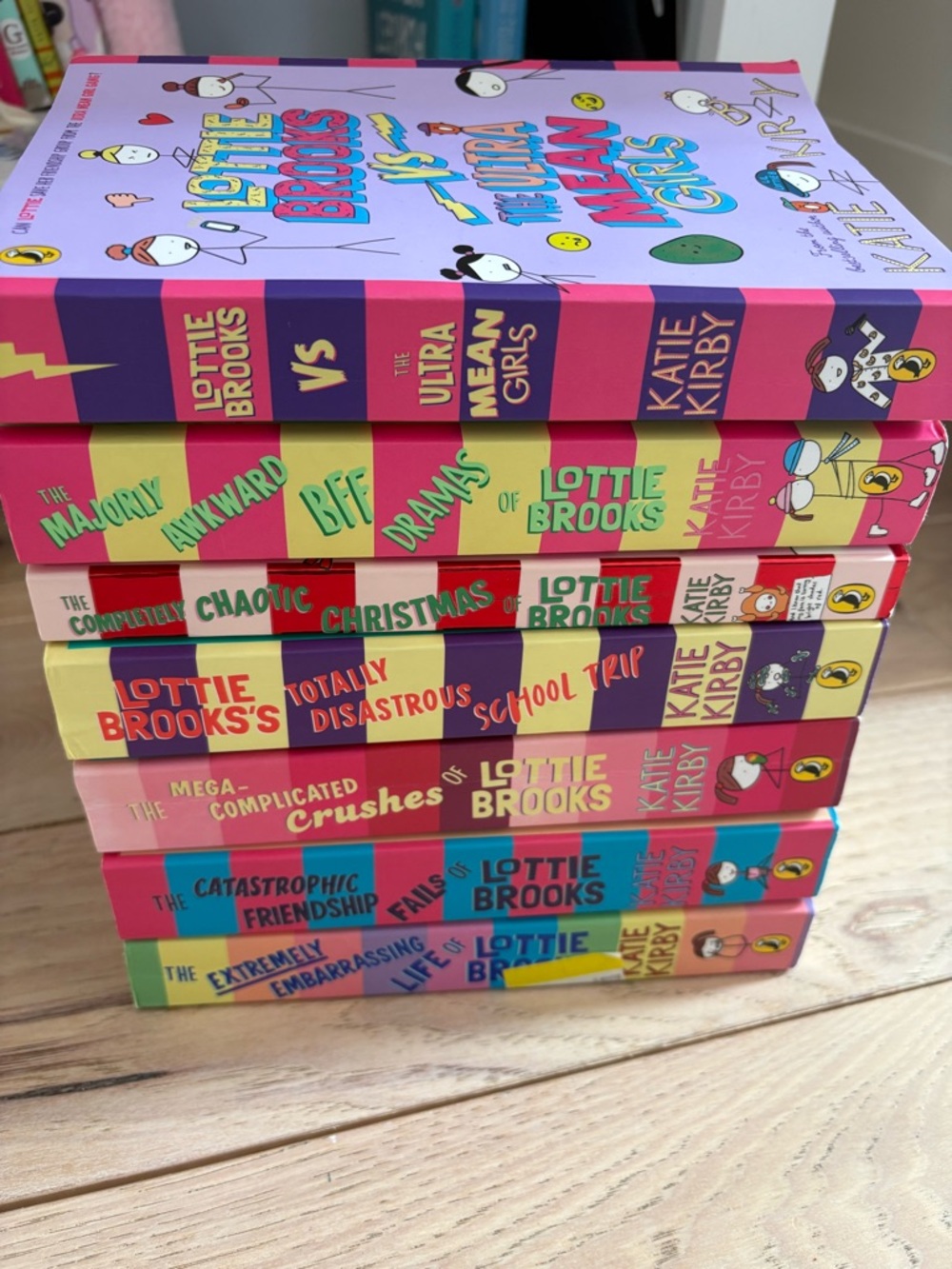 Katie K Lottie Brooks Book Set - Pink, Purple, Yellow & Teal Covers